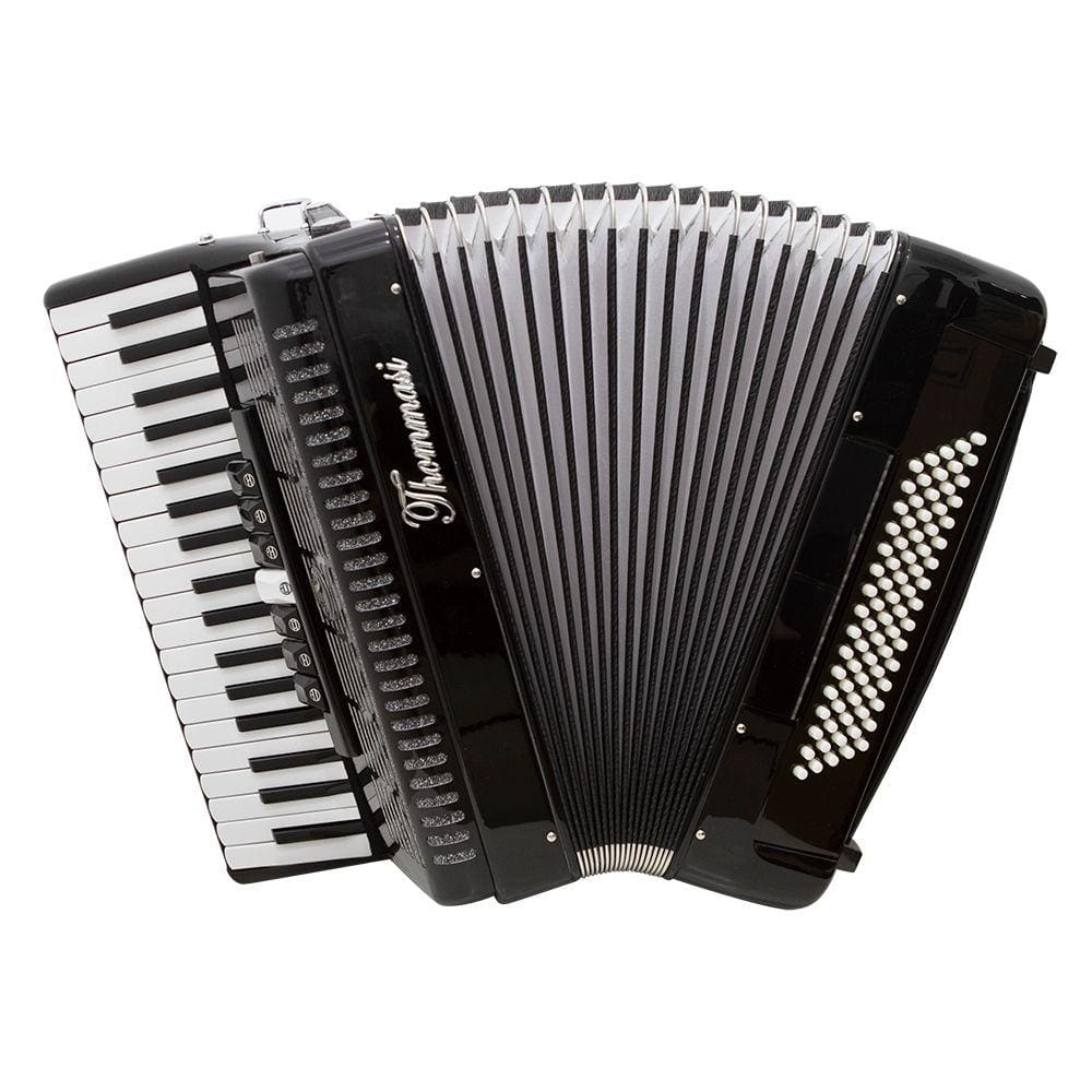 Acordeon 80 Baixos 37 Teclas TA 8009 Preto Thommasi