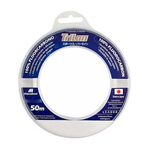 Linha Mazzaferro Trilon Leader 100% Fluorcarbono Nylon 0,45mm 35,6Lb 16,2Kg 50m