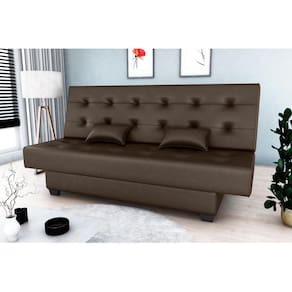 Sofá Cama Laila Corano Marrom F289 - Matrix
