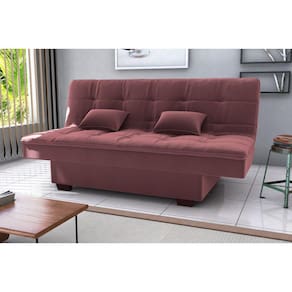 Sofá Cama Esmeralda Veludo Rose E431 - Matrix