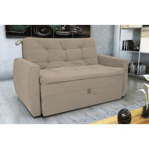 Sofá Cama Meg Suede Bege B251 – Matrix