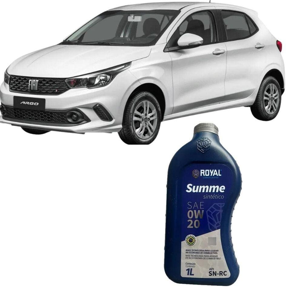 Óleo Para Fiat Argo 1.0 2017 A Diante Royal 0W20 Sintetico