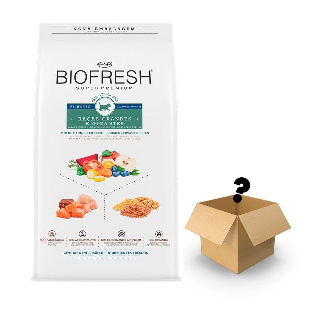 Ração Biofresh Cães Filhotes Grandes e Gigantes 15Kg + item