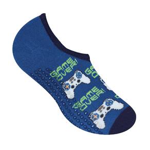 Meia Sapatilha Selene Infantil Marinho Game Over 29 A 34 Menino