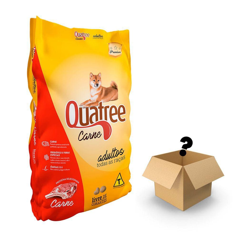 Ração para Cães Quatree Adultos Todas as Raças Sabor Carne 15kg
