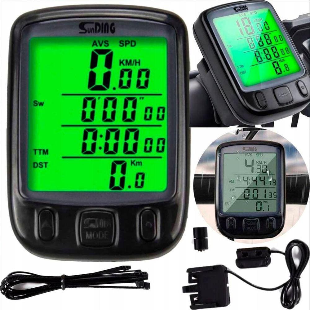 Velocimetro Bike Ciclocomputador Led Noturno Varias Funções
