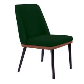 Cadeira de Jantar Bahia Suede Pés Chanfrado Tabaco - D`Rossi
