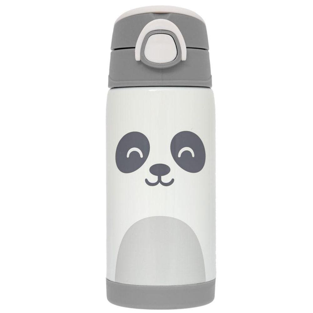 Copo Térmico Infantil C/Canudo 400Ml Gumy White 18063 - Buba