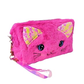 Necessaire Estojo Porta Objetos Pelúcia Prime Gatinho Pink - Lívon