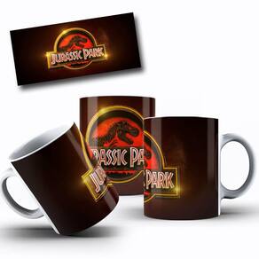 Caneca Jurassic Park Personalizada em Cerâmica 325ML