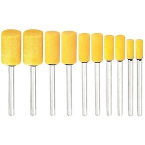 Kit 10 Pontas Montadas Amarela 4 A 10Mm Para Micro Retificas