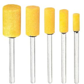 Kit 5 Pontas Montadas Amarela 4 A 10Mm Para Micro Retificas