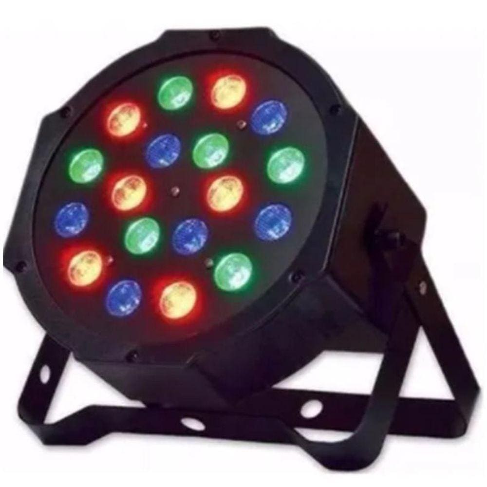 Canhão 18 Leds Rgb Dmx Jogo De Globo De Luz
