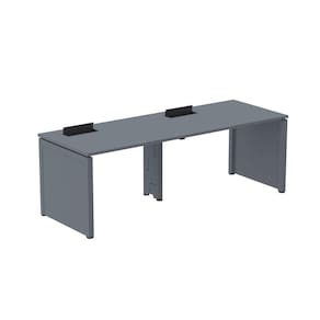 Mesa de Plataforma Simples para 2 Pessoas Corporativa 140x792/2p Pscpp140/792/2p Grafito