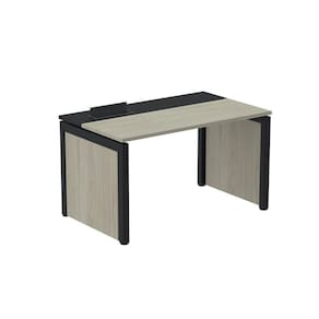 Escrivaninha para Escritório 130x79,2cm Pscpp130 Nogueira Casablanca/Preto