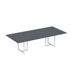 Mesa Reunião 2600x1200mm Mr2600p25tub Grafito/Cinza