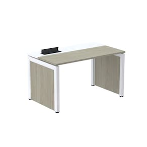 Escrivaninha para Escritório 150x79,2cm Pscpp150 Nogueira casblanca/Branco