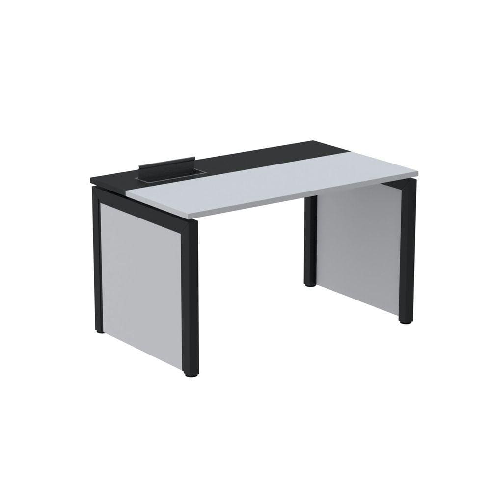 Escrivaninha para Escritório 140x79,2cm Pscpp140 Cinza/Preto