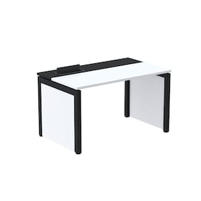Escrivaninha para Escritório 130x79,2cm Pscpp130 Branco/Preto