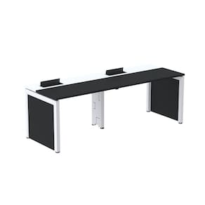 Escrivaninha Corporativa para 2 Pessoas 110x79,2cm Pscpp110 Preto/Branco