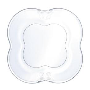 Conjunto 4 Pratos para Sobremesa de Vidro Butterfly 17cm - Wolff