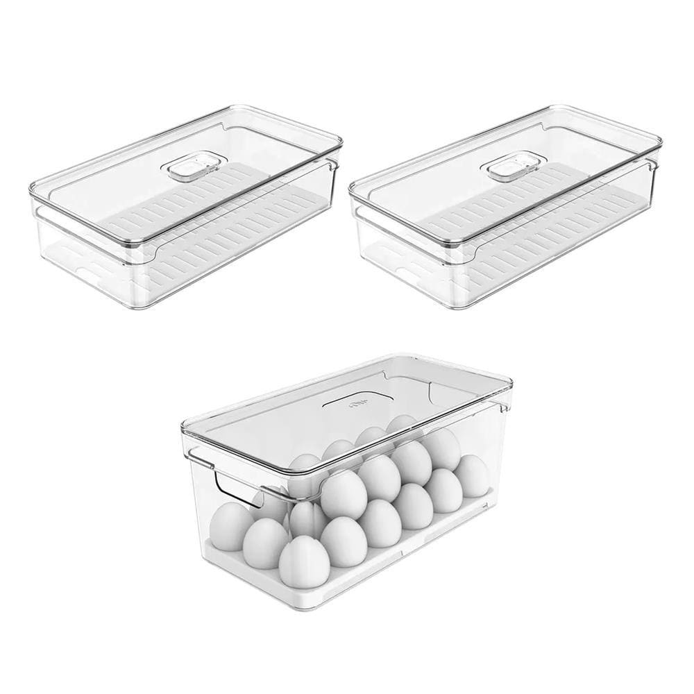 Kit Organizador para Ovos 36un + 2 Clear Fresh Natural - Ou