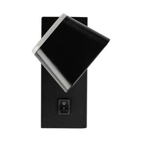 Arandela de Cabeceira Leitura Preto Led 7W 3000K Bivolt