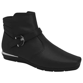 Bota Anabela Baixo Piccadilly Maxi 147307 Feminina - Preta