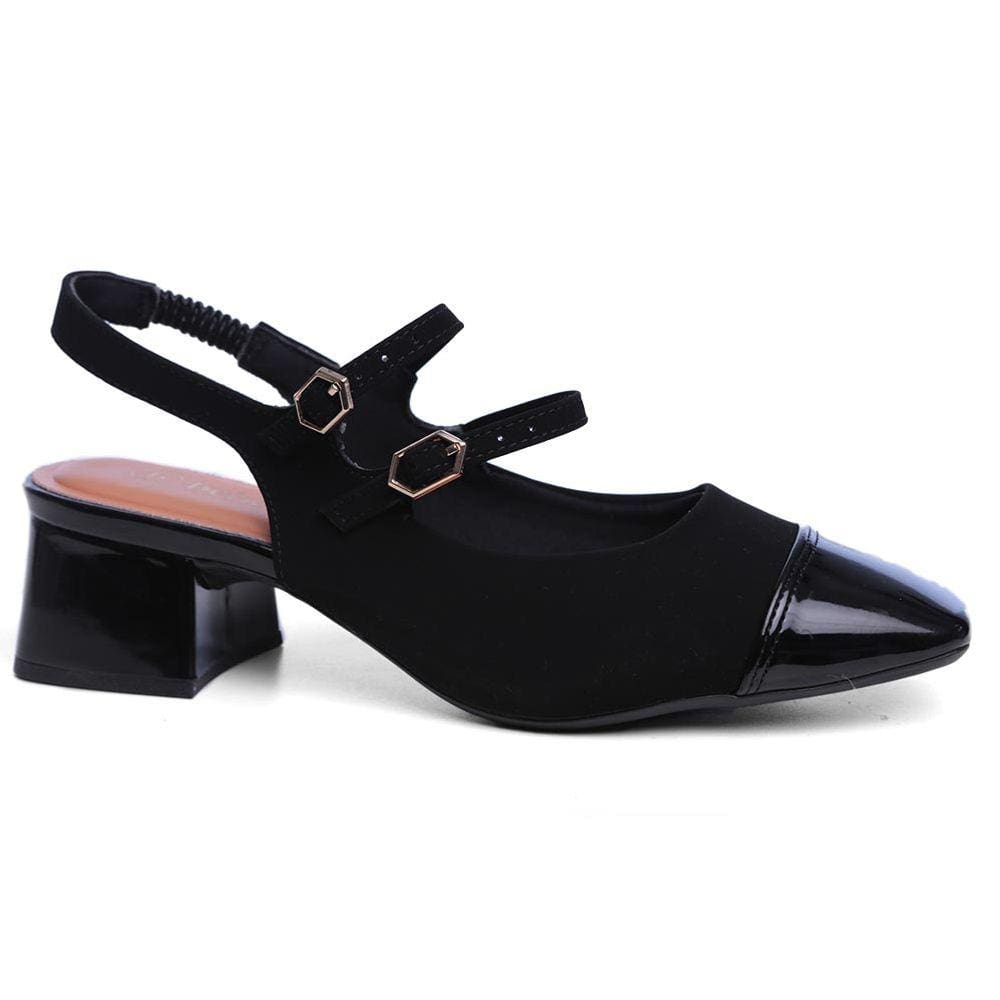 Sapato Chanel Bebece Feminino T4618-322 - 35 - Preto