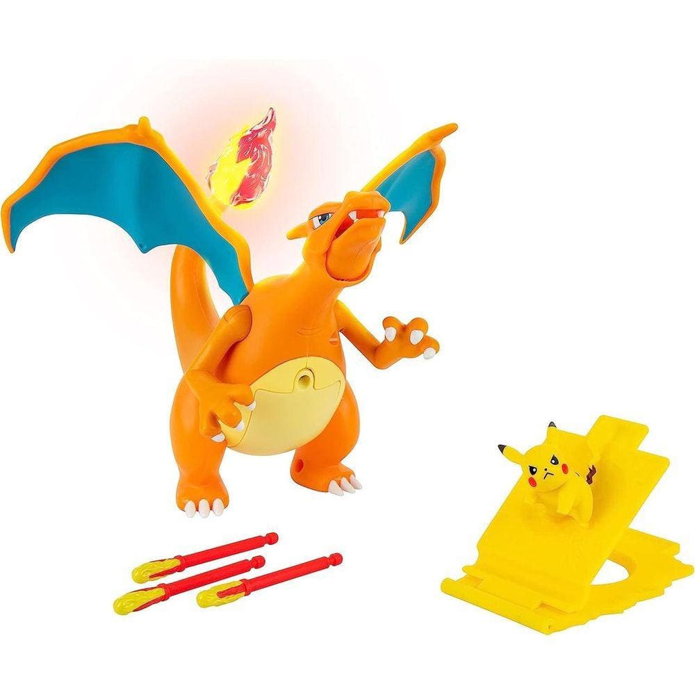 Pokemon Figura Charizard Chama E Voo Pikachu - Sunny 3296