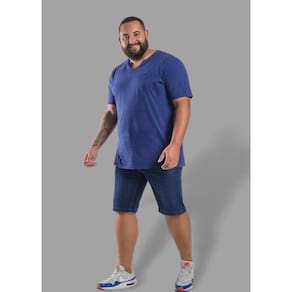 Bermuda Jeans Masculina Plus Size