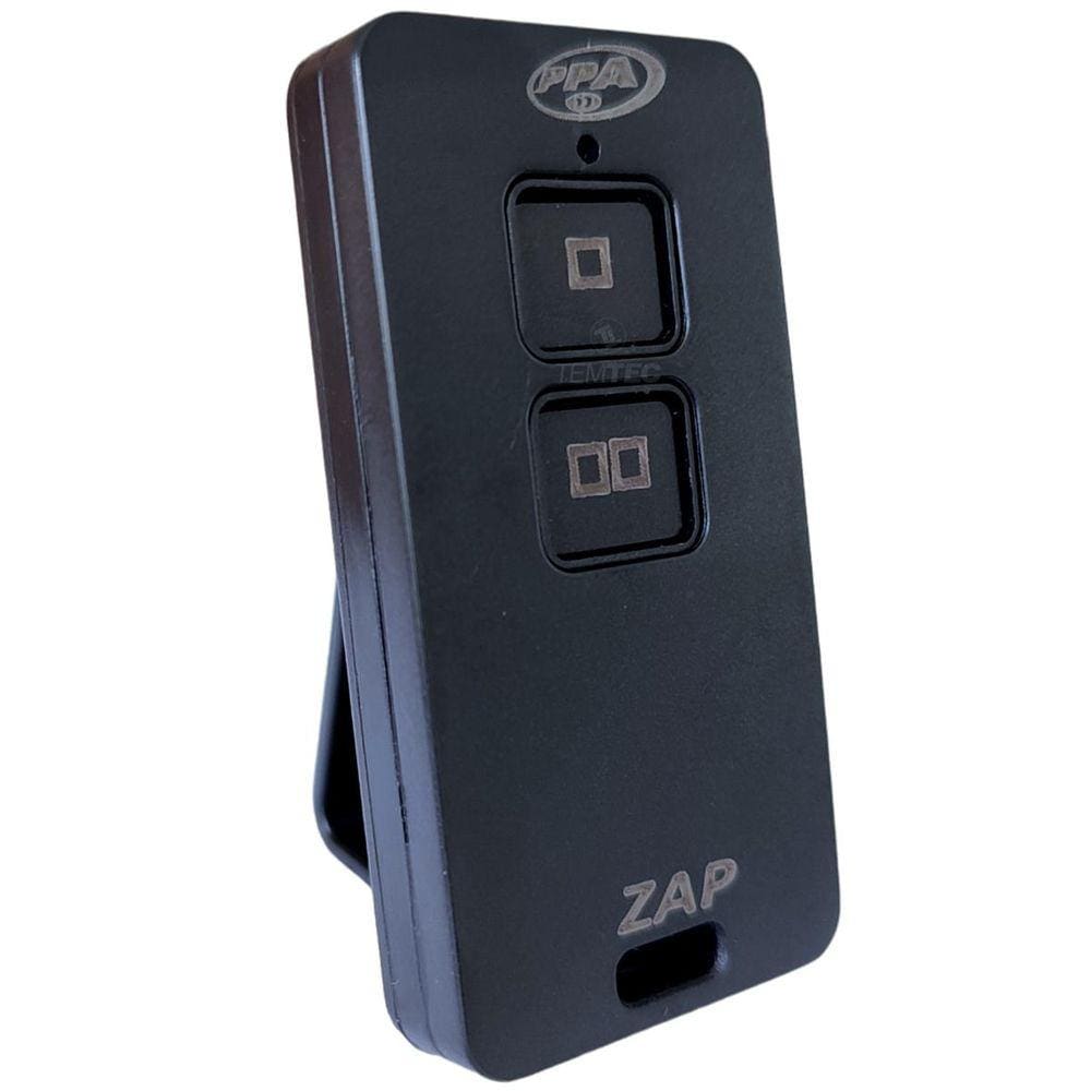 CONTROLE REMOTO PORTÃO ALARME 433,92MHz ZAP PPA PRETO