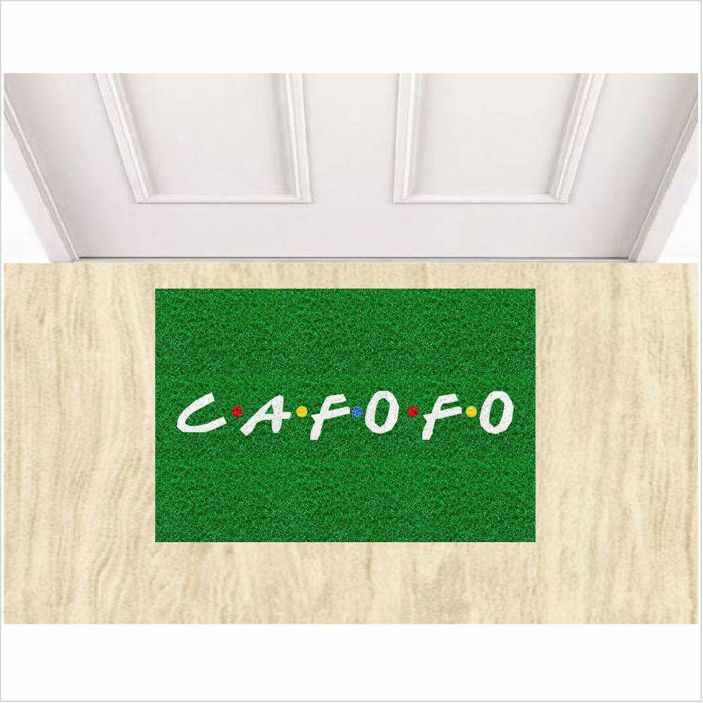 Tapete Cafofo Verde Bandeira 60X40 Cm