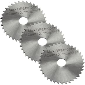 Kit 3 Discos Lâminas De Serra 32Mm 36D Para Micro Retíficas