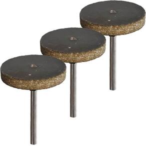 Kit 3 Pontas Montadas 25Mm Desbaste Haste 3Mm Micro Retifica