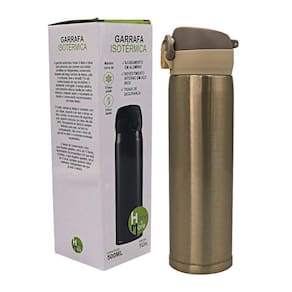 Garrafa Isotérmica 500Ml Tampa Plástica Fosca Trava