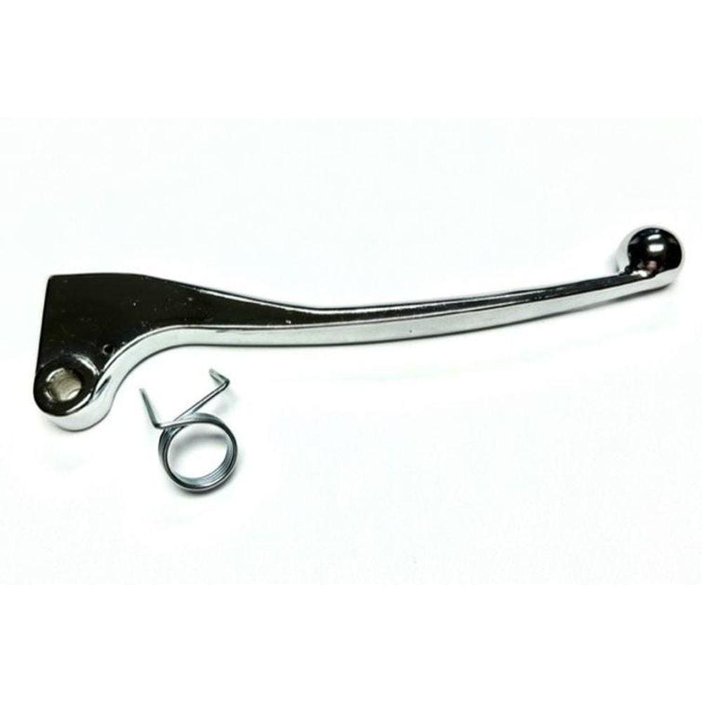 Kit Manete Freio Cbs Lona+Mola De Retorno-Cromado Pop 110I