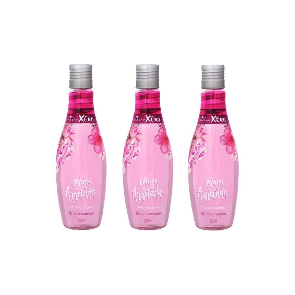 Colonia Cia da Natureza Meiga e Arretada 225ml - Kit C/ 3un