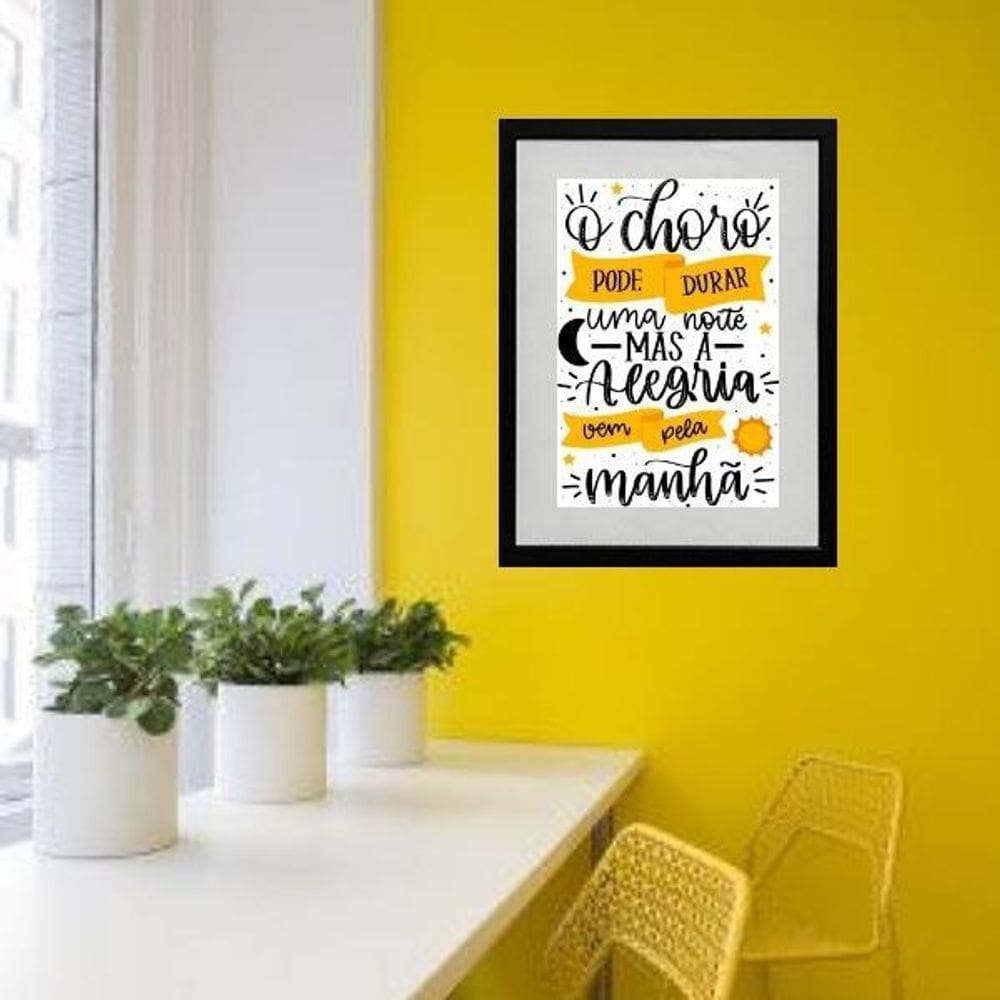 Quadro O Choro Pode Durar Uma Noite - 60X48Cm