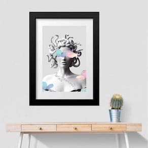 Quadro Arte Medusa - Candy Colors - 60X48Cm