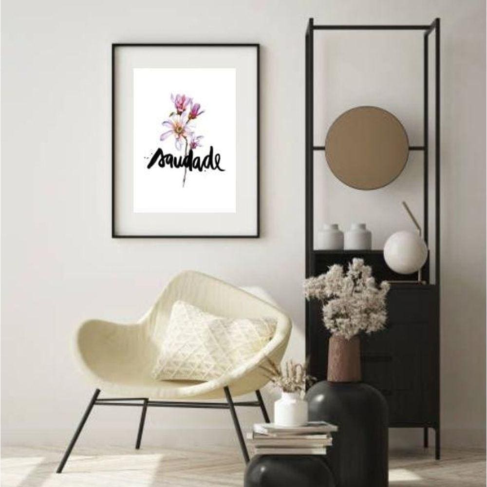 Quadro Floral Saudade - 60X48Cm