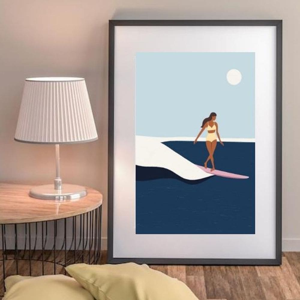 Quadro Surfer Girl - 60X48Cm