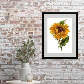 Quadro Deorativo Girassol - 60X48Cm