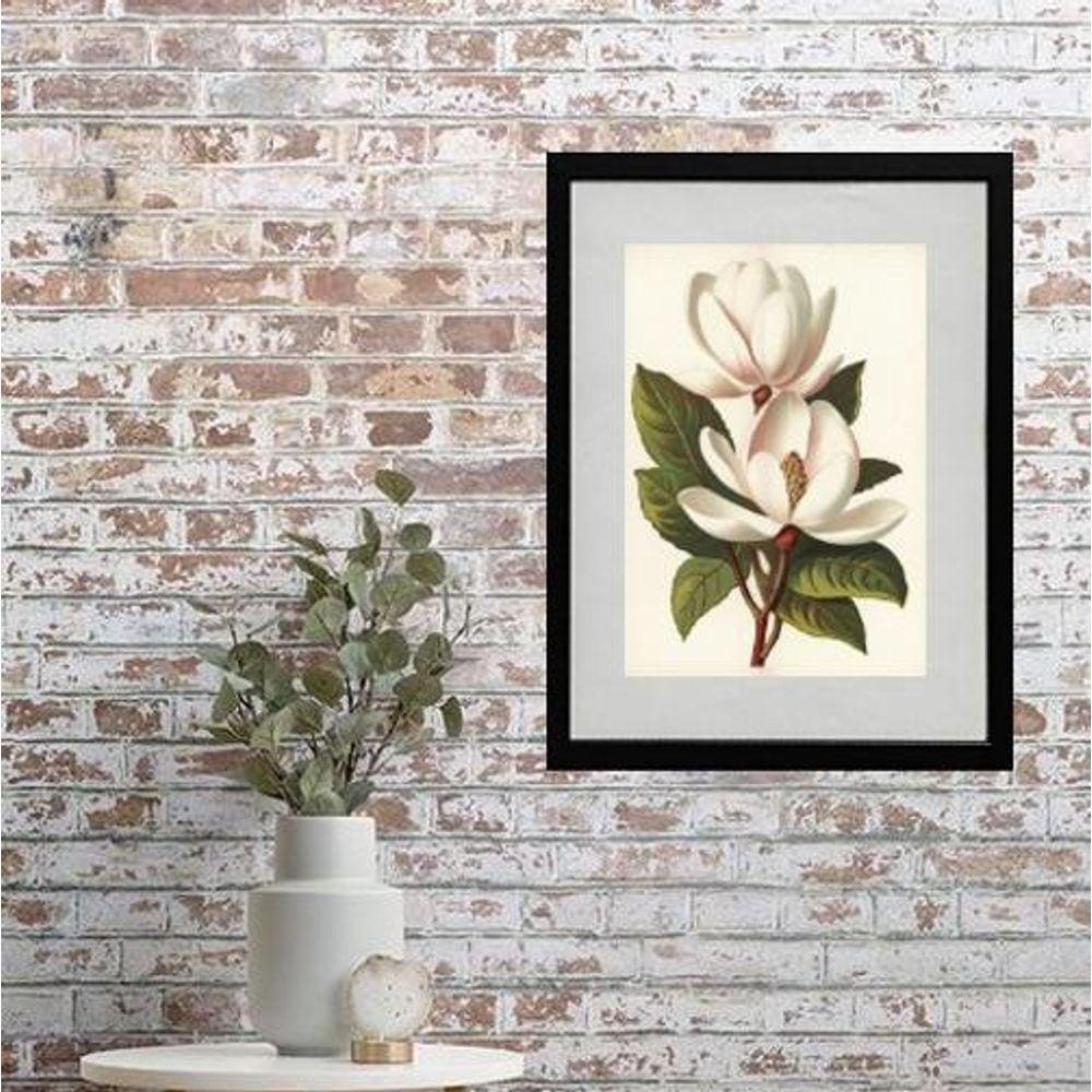 Quadro Flores Magnólia - 60X48Cm