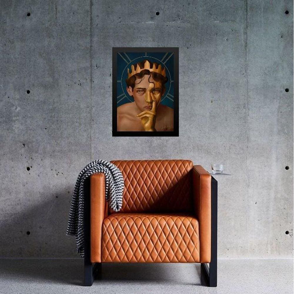 Quadro Decorativo Arquétipo Rei Midas 33X24Cm