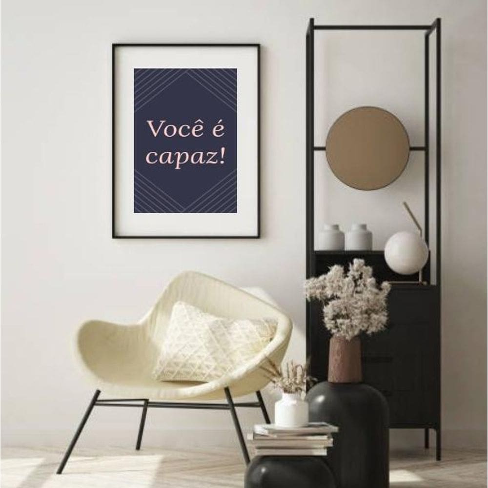 Quadro Você É Capaz - 60X48Cm