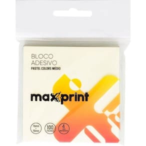 Bloco De Recado Autoadesivo 76X76Mm 4Cores 100F