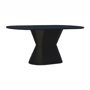 Mesa De Jantar Apollo Tampo Oblongo 180x90cm Preto