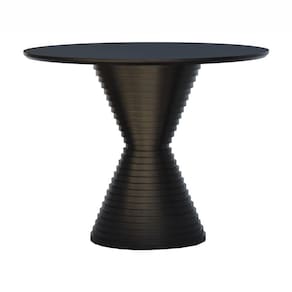 Mesa De Jantar Apollo Tampo Redondo ø100 Preto