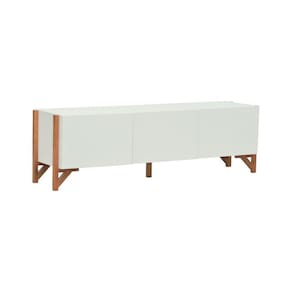Rack 3 Portas Decor Off-white-amêndoa